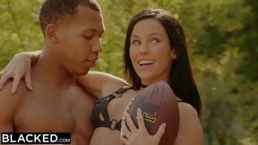 Her surprise interracial threesome sex