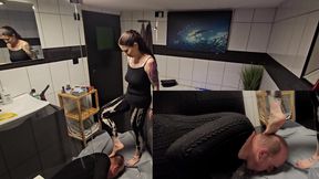 Slave Is Fed with Bananas