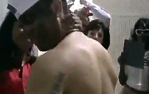 Stripper fucks lucky office lady in the break room