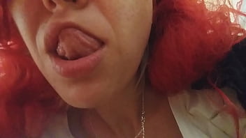 a great whore, a real bitch, listens to her vulgarity