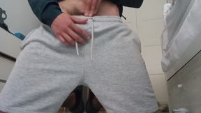 The Fitness Trainer Jerks off Inside His Pants and Shows You His Cock