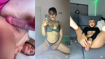 Corridas y pajas de rubia influencer
