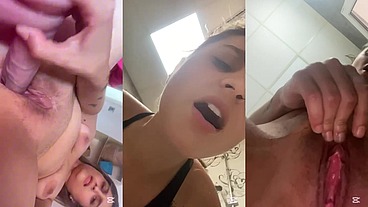 Corridas y pajas de rubia influencer