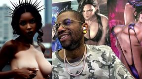 beautiful white chocolate ebony babe being a fucking cock tease, ai generated