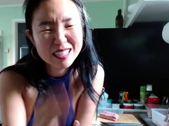 Japanese teen ai aito jerks off a cock