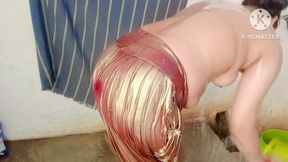 Seeing Sister-in-law Taking a Bath, the Diver Hit Her Ass Full Hot Bathing Stepsister and Fuck Hard