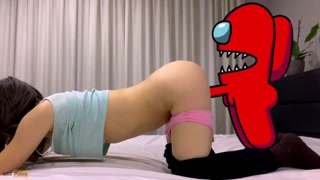 Among Us Futa Impostor Fuck My Step Sis | Animation | USB Pussy