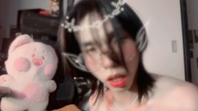 Asian Femboy Cumshot