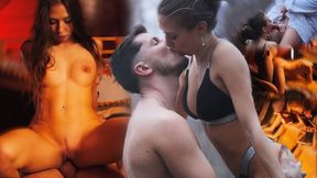 Raw, raunchy, rough sex in hot bubbly waters, Laura's kinky conquests