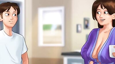 Debby's first time creampie: Summertime Saga Part 1 (ASMR)