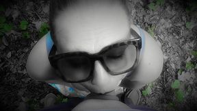 Wild passion in the woods