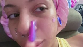 POV Long Nails Acrylic Super Long ASMR Tapping On Teeth Nails Rainbow Long Nail Fetish No Talking Tapping On Your Face Ignore Teen Bimbo Close-Up