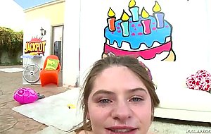 Alice march deepthroats thick shaft till her eyes water