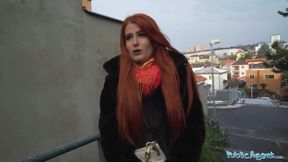 Public Sex Hot Redhead with a Fantastic Bubble Butt Fucked by a Stranger