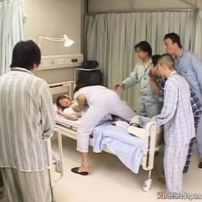 Creampied asian nurse fucks her patients