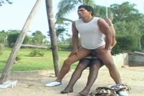 transgirl bonks Her youngster At The Park