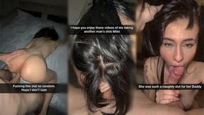 Cheating girlfriend cheats on boyfriend with big cock
