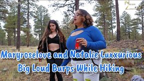 Maryroselove and Natalie Luxxurious have Big Loud Burps While Hiking 1080