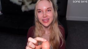 Kisses and Pussy Rubbing for Small Dick - Sph Denial Cuck - Sofie Skye