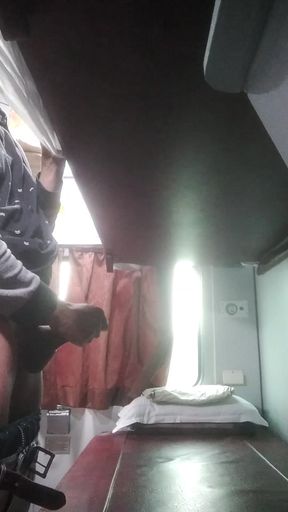 Inside Train Masturbation