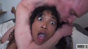 Ebony Teen Barbie Rous Loves Rough Interracial Sex And Takes a Facial