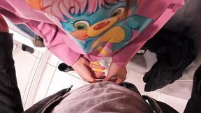 Public Sex In The Mall - Blowjob In The Locker Room - Intimate Moments In The Fitting Room