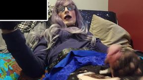 Cute Young Bitchboi with a Big White Dildo