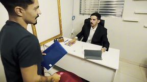 na entrevista de emprego pode acontecer de tudo...