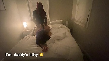Kitty cosplay latina gets fucked with tail butt plug in knee high socks