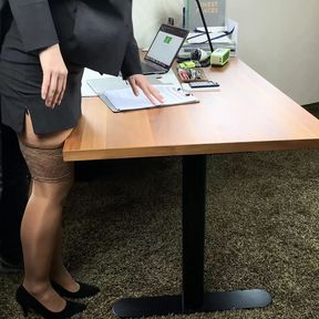 boss uses secretary and fills all her holes -projectsexdiary