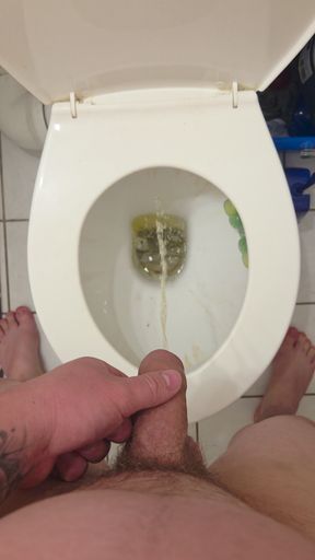 Piss video of the young cock