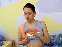 Monique experiments with her body