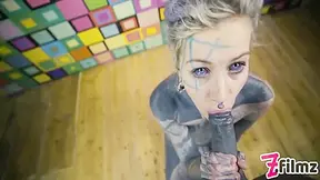 Tattoo Pair Pov Virtual Sex - Anal Creampie, Female Climax, Emo, Goth, Anal Bang, Gapes, Sloppy Bj