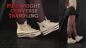 Girlfriend Full Weight Trampling in Platform Converse (Double Close Version) - TamyStarly - Cock Balls Crush Trample, Shoejob, CBT, Bootjob, Stomping