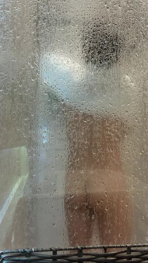 My step cousin came to visit and left the door open while he showered   Clip 2