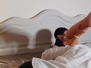 Brunette petite latina with big ass has a lot of real orgasms when is being fucked by huge cock