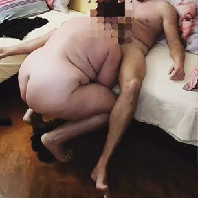 Homemade sex with my BBW Granny Wife Step Mommy.