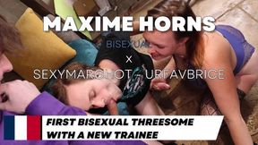 4k - First Bisexual Bareback Threesome With A Trainee