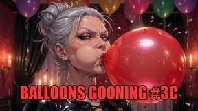 Balloons Gooning #3C: Taut Latex Surrender (Animated, Music)