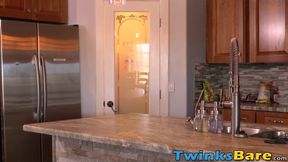 Skinny twink Justin Underwood barebacked hard from behind