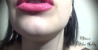 Strawberry Pink Lips JOI You Get the Privilege to Watch Me Apply My Sexy Lipgloss. I Seduce You with My Luscious Lips