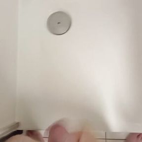 Boy pisses in hotel shower