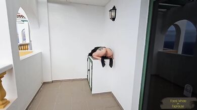 Extreme anal prolapse with enema ruined by thick fisting