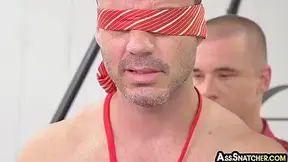 Boss Watches And Helps Bareback Sling Sex In The Office