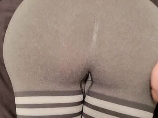 Step Mamma Seduces Son With Her Moist Massive Oiled Butt In Ripped Leggings