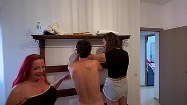 Sweet Boy gets Pegged hard and Mummified