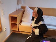 Disabled man meets a shy nun and reveals her secret