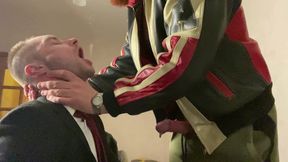 Part 1. Menatplay. Office Workers Kinkysirius in Suit Was Fucked Hard by Leather Bear