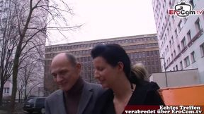 German grandpa asks wife on the street for sex