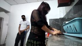 Neighbor What Is He Doing?? He Masturbates Looking at Me Like a Degenerate